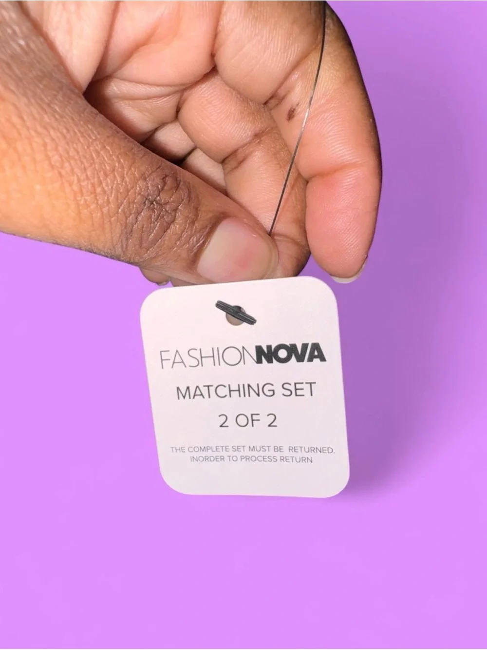 Fashion Nova Lilac Tag Matching Set 2 of 2